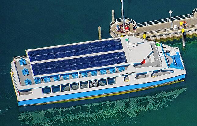 Die Solarzellen der Solarfähre auf dem Bodensee stammen vom Konstanzer Foschungsinstitut ISC.
