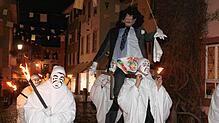 So wie auf dem Bild vom vergangenen Jahr konnte der Böög und damit die alte Fasnacht in Bad Säckingen nicht verbrannt werden. ...