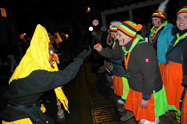Bild 33: Riedböhringen ist ab sofort in Narrenhand. Nachtumzug eröffnet dreitägiges Narrentreffen.