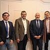Das Leitungsteam der neuen katholischen Gesamtkirchengemeinde Bodensee-Hegau steht (von links): Benjamin Sorg (stellvertretender ...