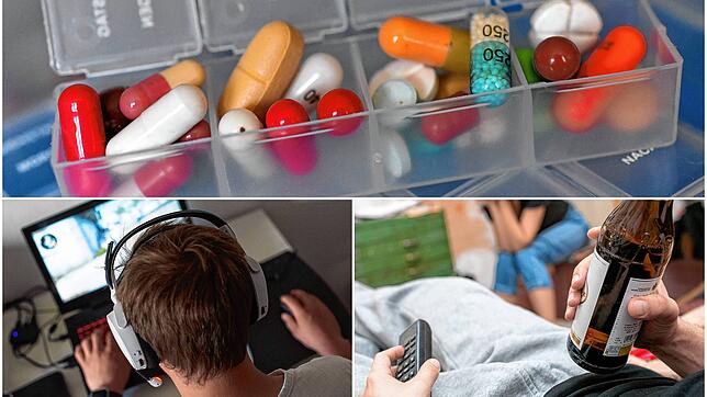 Tabletten, Spiele, Alkohol, Fernsehen &ndash; Sucht hat viele Formen. In der Corona-Pandemie haben die Suchtberatungsstellen in Konstanz ...