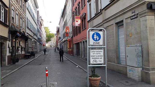 Die Leonhardstraße in Stuttgart ist das Zentrum des Rotlichtviertels.