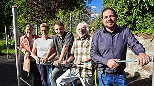 Der aktuelle Vorstand des Fördervereins der Gerwigschule: Josephine Groch, Birgit Rapp, Matthias Schöne, Horst-Georg Wöhrle und ...