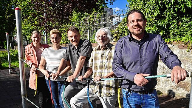Der aktuelle Vorstand des Fördervereins der Gerwigschule: Josephine Groch, Birgit Rapp, Matthias Schöne, Horst-Georg Wöhrle und ...