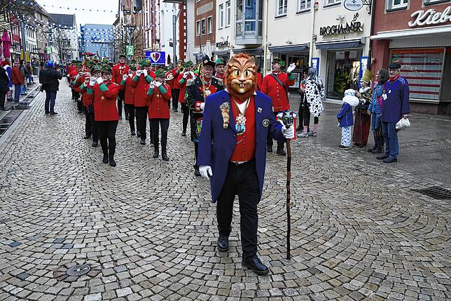 Bild 8: Bilder-Story: So ist die Katzenmusik am Fasnet-Montag in die Stadt einmarschiert