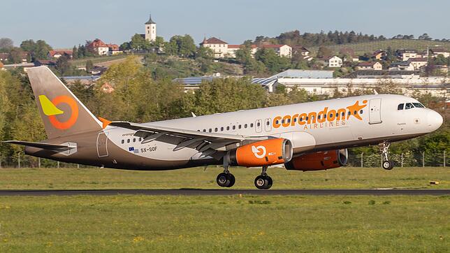 Ein Airbus A&nbsp;320 der griechischen Charterfluggesellschaft Orange2Fly ist häufig auf dem Flughafen zu sehen und wird auf der Strecke ...
