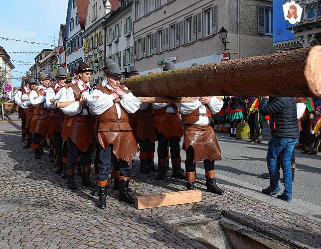 Bild 13: Bilder vom Narrenbaum-Setzen in Stockach Teil 1