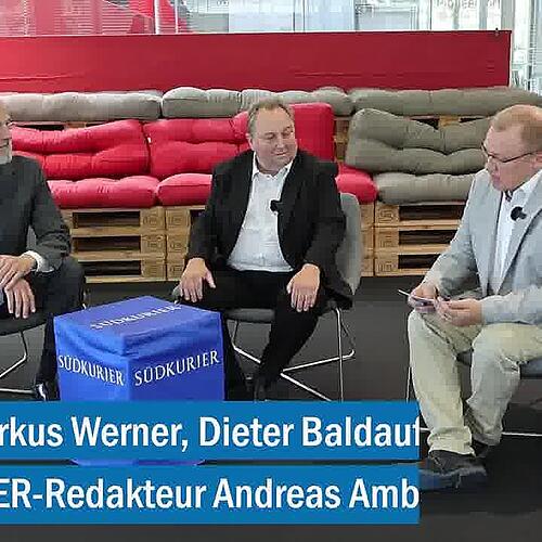 Bürgermeisterkandidaten für Friedrichshafen sprechen über Innenstadt