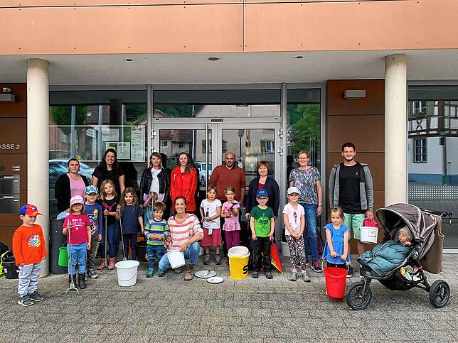 Ein Teil der Teilnehmer an der jüngsten Clean Up-Aktion in Stockach.