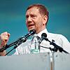 Kannte Tengen noch nicht, kommt aber gerne wieder: Der Ministerpräsident von Sachsen, Michael Kretschmer (CDU), bei seiner Rede bei der ...