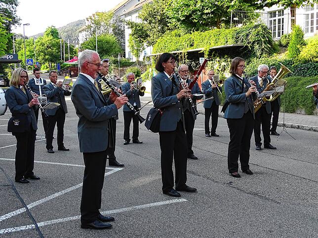 Die Stadtmusik Waldshut umrahmte das Totengedenken musikalisch.
