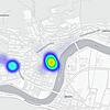 An diesen Stellen in Bad Säckingen haben wir Mobiltelefone mit Corona-App registriert.