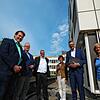 Da war die Campus-Welt scheinbar noch in Ordnung: Anfang Juni besuchte Grünen-Landtagsfraktionschef Andreas Schwarz (2.v.r.) die ...