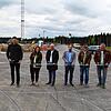 Freuen sich über die Fertigstellung der Erschließung des Gewerbegebiets „Donau-Hegau II“: Tobias Meyer (BIT-Ingenieure), Sonja Walter ...