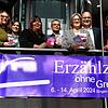 Die Vorfreude auf die Erzählzeit ist groß. Im Bild die Macher (von links): Patricia Tanner, Nadine Frei, Tanja Fluck, Oliver Thiele, ...