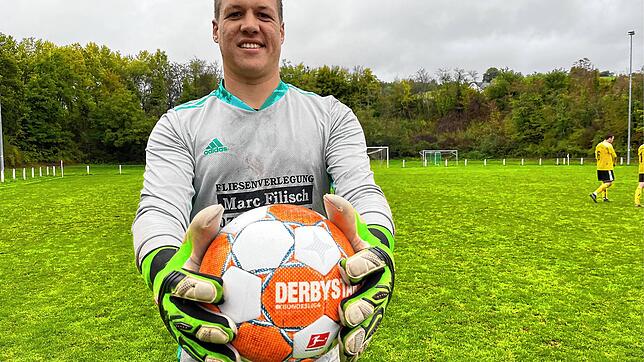 Torwart, Abteilungsleiter und Matchwinner der SG Liggeringen-Güttingen: Frank Baumgärtner.