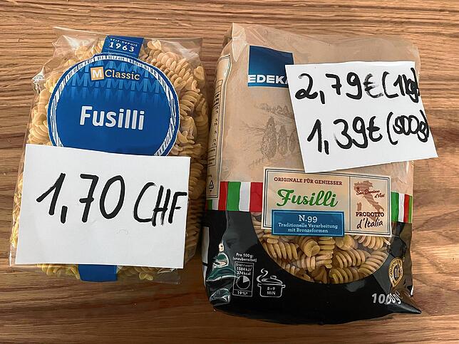Bild 10: SÜDKURIER-Testkauf Teil II: Preise für Lebensmittel in Deutschland und der Schweiz nähern sich an