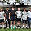 Die Neuzugänge und Trainer der SG Marbach/Rietheim: (von links) Cheftrainer René Riegger, Co-Trainer Marco Effinger, Sinan Kavus, Tim ...