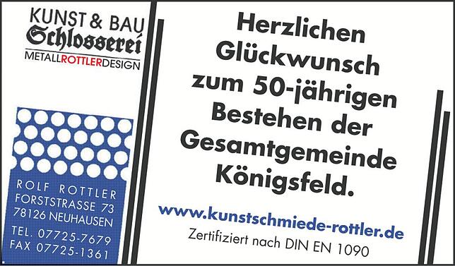 Bild 8: 50 Jahre Gesamtgemeinde Königsfeld: Von Benefizkonzert bis Blaulichtschau