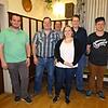 Der Vorstand der Guggenmusik Gaszug Randen bereitet das Jubiläum vor v. l. Martin Gleichauf, Ralf Tesch, Thomas Tesch, Nadine Müller, ...