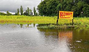 Bild : Eindrücke von den Überflutungen durch Starkregen in Radolfzell