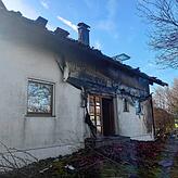 Das Wohnhaus ist unbewohnbar.