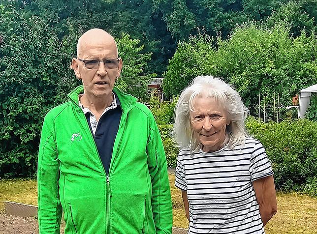 Olaf Ruderisch und Anne Knoll vom Verein Gartenfreunde Singen.