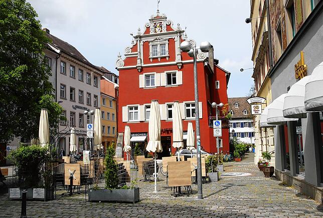 Vorbereitet, aber noch nicht geöffnet: Das Restaurant Barbarossa auf dem Konstanzer Obermarkt.