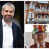 Der Tübinger Oberbürgermeister Boris Palmer (links) wird der Ehrengast gewesen beim Spätschoppen zum Auftakt in die Stockacher Fasnet ...