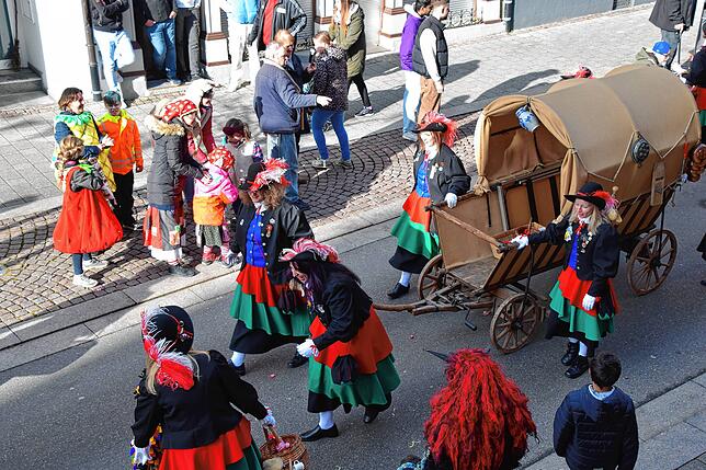 Bild 9: Bilder vom Umzug und dem Narrenbaum-Stellen in Stockach