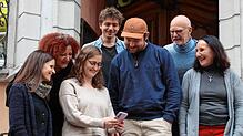In der „Zeig-Mal“-App gibt es allerlei Wissenswertes aus der Stadtgeschichte. Zum Beispiel, dass die Kaiserstraße früher deutlich tiefer ...