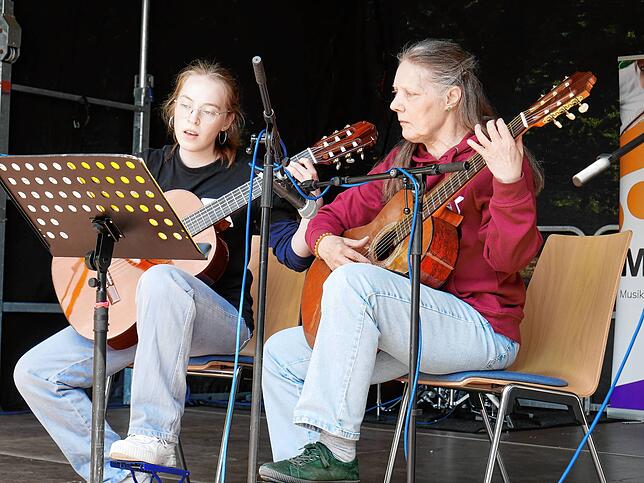 Das Flamenco-Duo sorgte mit seinen Folklore-Klängen für andalusische Stimmung.