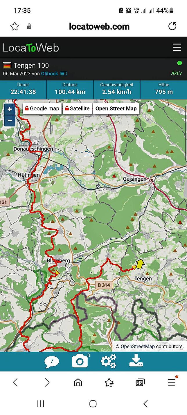 Die Route der 100-Kilometer-Wanderer des Tengener Schwarzwaldvereins führte von Schwenningen nach Tengen.