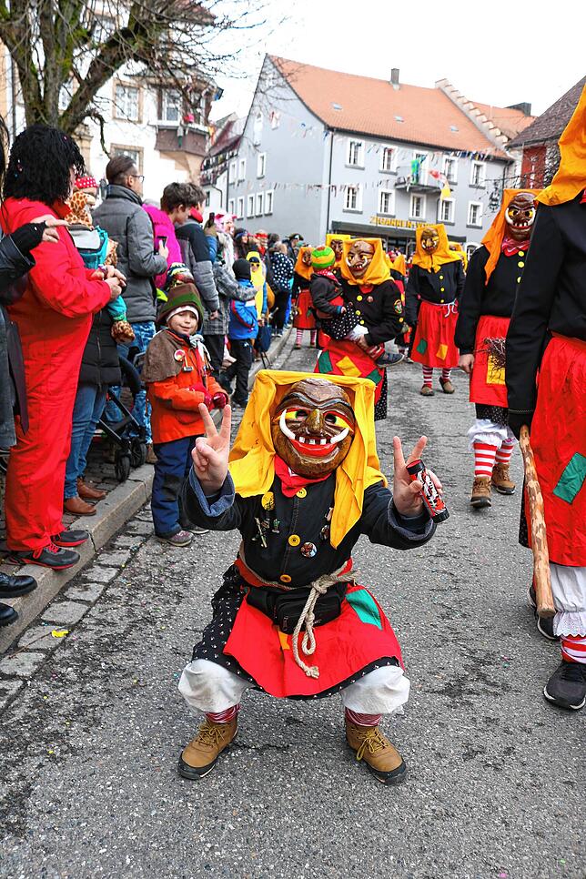 Bild 2: Beim großen Umzug Löffingen steppte der Bär