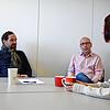 Die Zahl der Menschen, die Hilfe ihnen suchen, steigt: (von links) Sebastian Klein, Michael Kramer und Jennifer Rathke sind als ...