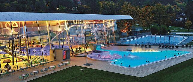 Die Bodensee-Therme in Konstanz.