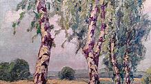 Bartels-Gemälde „Birkenallee auf der Baar“ aus dem Jahr 1920. Bild: Hans-Thoma-Museum