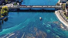 (Archivbild) Hier im April 2025 fließt nicht so viel Wasser in den Seerhein. Im Februar 1549 soll das Wasser aber sogar in die ...