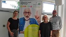Case-Managerin Tabea Minet, Medienmentorin Sigrid Korte und ZipHo-Geschäftsführer André Saliger freuen sich über das Interesse an der ...