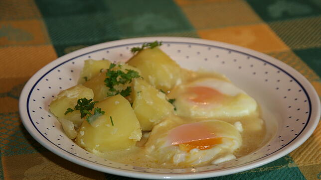 Schlicht und vegetarisch: süß-saure Eier aus der Oberlausitz.