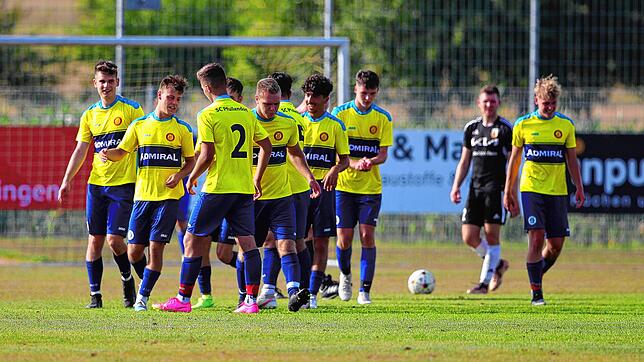 Torjubel des SC Pfullendorf II: Beim 3:2 in Mühlhausen sicherte sich die Verbandsligareserve drei Punkte.