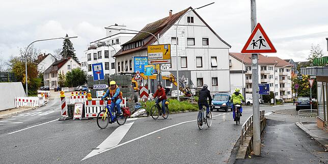 Bild 5: Wenn es mal wieder eng wird: Hier müssen Radfahrer in Konstanz besonders vorsichtig sein