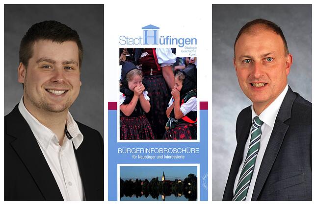 Wie eine Broschüre zum Politikum wird: Stadtrat Michael Steinemann (links) und Bürgermeister Michael Kollmeier nehmen die ...