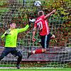 Hattrick in neun Minuten: Timo Schaub traf nach der Pause drei Mal für den SV Hasel und entschied damit das mit 5:2 gewonnene Derby ...
