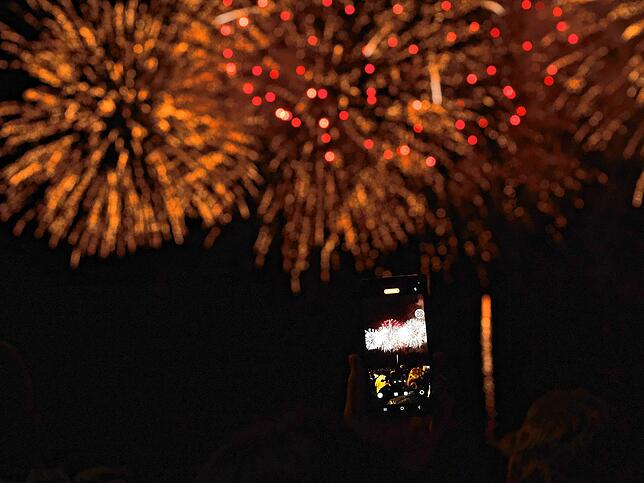 Bild 6: Bilder vom Feuerwerk beim Seehasenfest