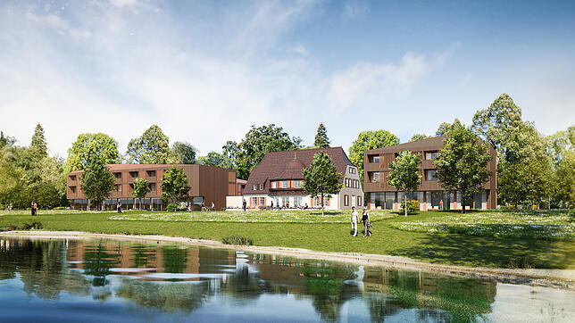 So soll der Hotelkomplex des &bdquo;Haus am Bodensee&ldquo;, das früher ein Erholungsheim für den Orden der Diakonissen war, aussehen. ...