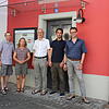 Die Arbeitsgruppe Nahwärme (v.l.) Peter Knorre (Mitglied im Kirchenvorstand), Petra Fock (Stadt Bad Säckingen), Martin Lohrmann ...