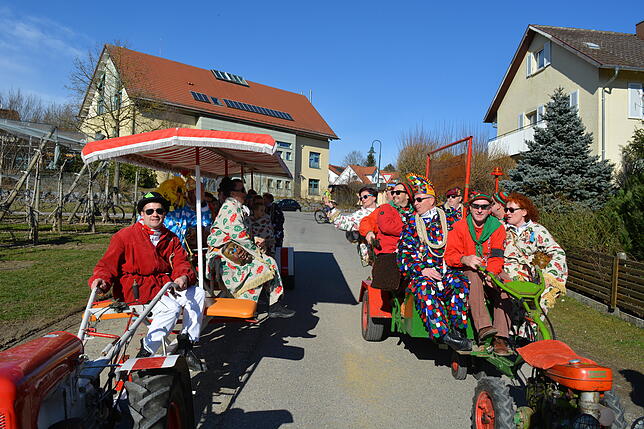 Bild 14: Bilder vom Narrenbaumsetzen in Leimbach