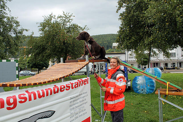 Bild 9: Beim Blumberger Straßenfest war die Stimmung trotz des Regenwetters gut