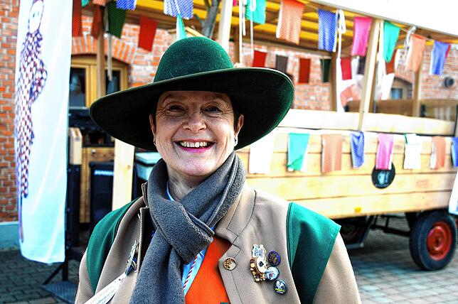 Alles im Griff: Häswartin Kathrin Fischer, NZ Bitzenhofen.